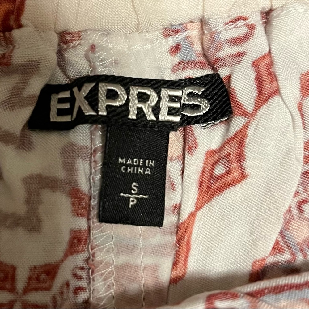 Express Patterned Button Down Mini Skirt - Picture 7 of 7
